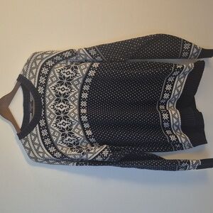 Vintage Dockers Fair Isle Snowflake Sweater | Men's XL | 100% Cotton Nordic Knit